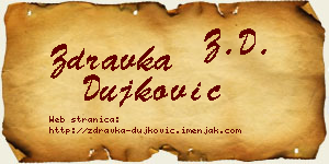 Zdravka Dujković vizit kartica